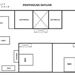 Penthouse Skyline - Loftaffair Apartament Kraków